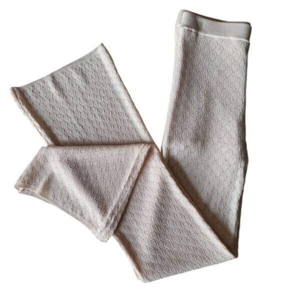 High Waist Knit Lace Summer Pants  Flared Leg NWT Sz M Tall - Picture 2 of 10